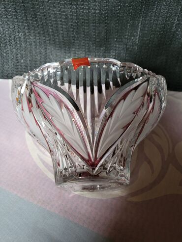 Činije: Bombinijera iz 70ih kristal,led kristal,matirani delovi,rucni rad Anna — 13