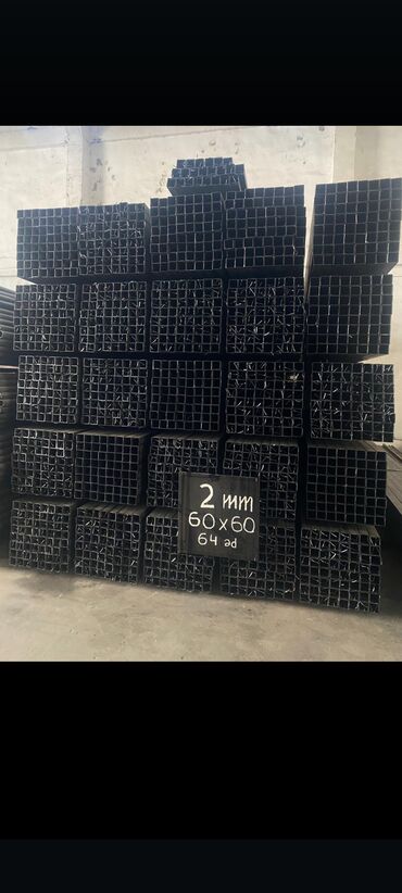 Su boruları: 40x40 və 60x60 ölçülərində, 2 mm və 3 mm qalınlığında olan müxtəlif — 2