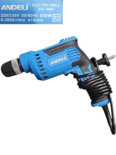 drel ingco: №: 4130 Məhsulun adı: Drel Andeli 6001 650W Brend: Andeli Kateqoriya — 1