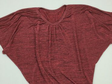 bordowe bluzki damskie: Bluzka Damska, L, stan - Idealny