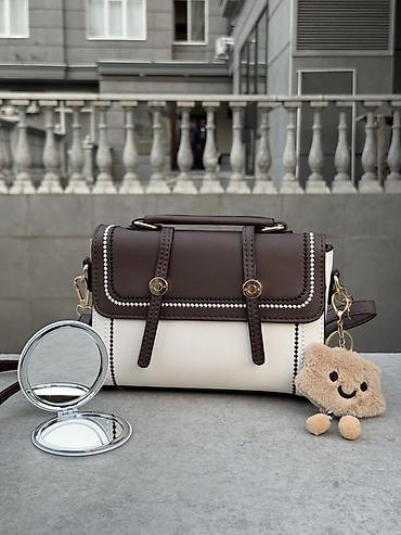 tory burch: Женская сумка кросс-боди/мини-сэтчел в двухцветном дизайне.Плюс мини — 1