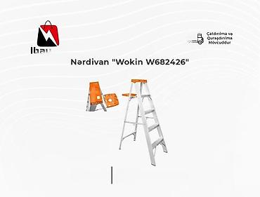 Cтремянки: Nərdivan "Wokin W682426"Nərdivan 6 pillə (550×1020×1735mm) 💳 Kredit — 1