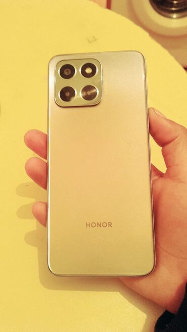 munasib qiymete telfon: Honor X6, 64 GB, rəng - Boz, Barmaq izi