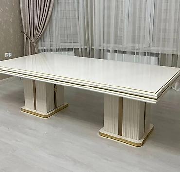 Sifarişlə masa və oturacaq dəstləri: Dördbucaq masa, Qonaq otağı üçün, 10 nəfər, Açılan, Türkiyə, Zəmanətli — 9