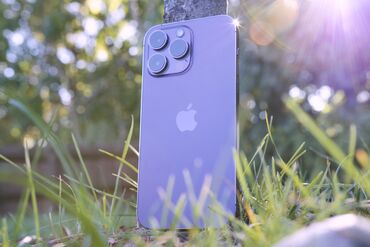 iphone 14 pro max золотой: IPhone 14 Pro Max, Б/у, 128 ГБ, Deep Purple, Чехол, 91 %