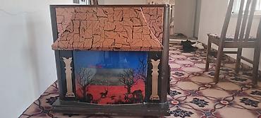 Elektrik kamin dekoru - Klassik üslubda dizayn: üst hissəsi daş