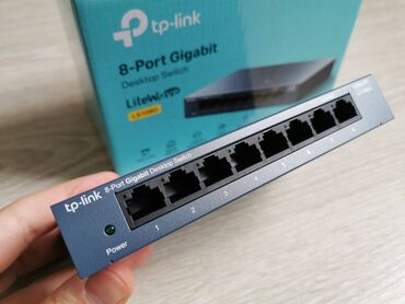 rayonlarda simsiz internet: TP-Link - LS108G (8-Port Gigabit Desktop Switch) - 8-Port