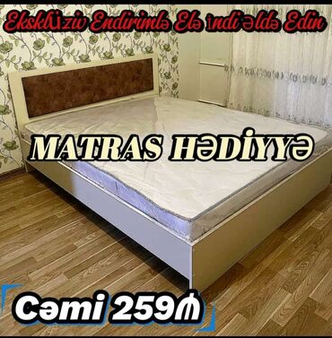 Matraslar: Yeni, İkinəfərlik çarpayı, Bazasız, Matras ilə, Siyirməsiz, Azərbaycan