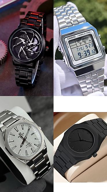 Классические часы: Классические часы часы, Casio, Водонепроницаемые, Секундомер, Таймер, Мужские, Новый — 15