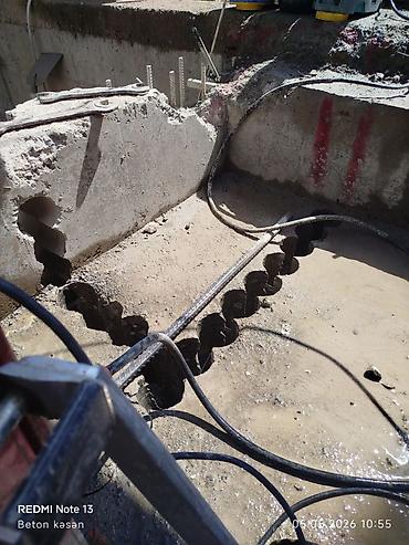 Beton işləri: Beton kəsmə–deşmə xidməti - Dəmirsiz və armaturlu betonun kəsilməsi — 5