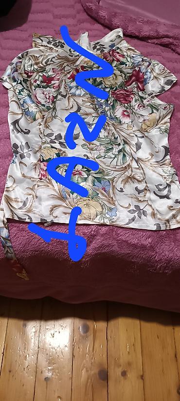 stringer alt geyimi: UCUZ SATILIR ZƏRİF ATLAS TEKSTURALI KÖHNƏK /BLUZ - Rəng: ağ fon — 1