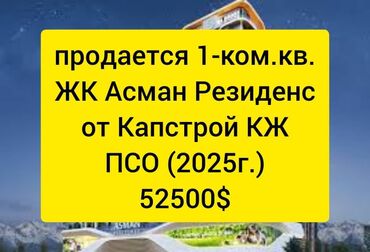 Продажа квартир: 1 комната, 35 м², Элитка, 5 этаж, ПСО (под самоотделку)