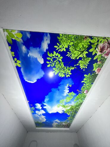 Натяжной потолок: Натяжной потолок Глянцевое, Матовое, 3D потолки Гарантия, Бесплатная консультация, Монтаж — 11