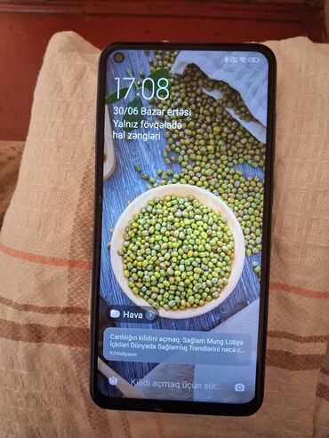 телефон флай с телевизором кнопочный: Redmi Note 9, 64 GB, rəng - Qara, Barmaq izi
