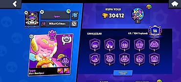 oyuncaq it: Brawl Stars oyunu üçün yüksək səviyyəli hesab - Kupa yolu: 30 412 - — 3
