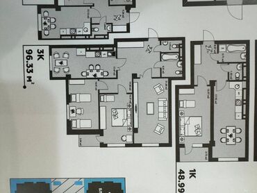 псо 2023: 3 комнаты, 96 м², Элитка, 4 этаж, ПСО (под самоотделку)