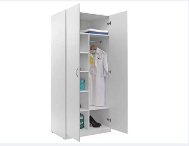 рабочая одежда: Шкаф для палат MF LH-2 1880 белый Предназначен для хранения рабочей и