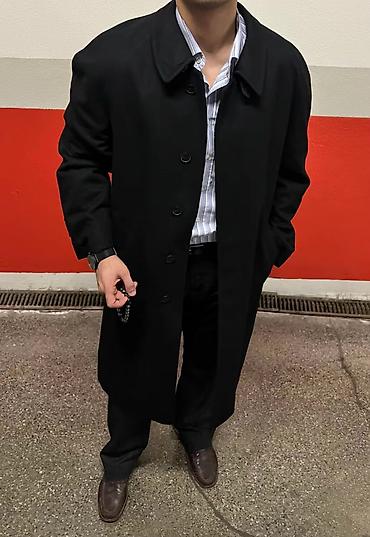 ucuz paltolar: Bugatti kişi paltosu – 70% yun, 5% kaşmir (Second hand) Klassik və — 2