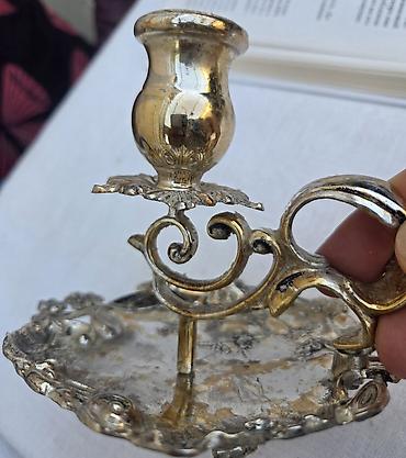 barokko: ✅ Melxior şamdan (əl tutacaqlı) ve Qend qabı (taxta qapaqlı) Melxior — 3