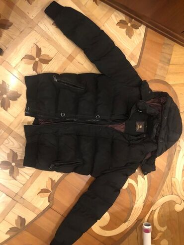 Женская обувь: Qara rəngli kişilər üçün qış gödəkçəsi - Model: qabarıq (puxovik