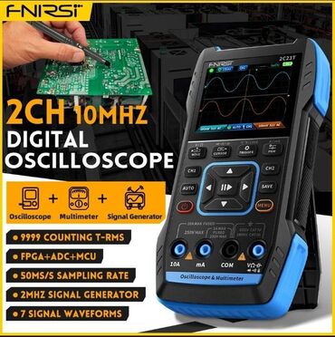 Другое автосервисное оборудование: Осциллограф цифровой FNIRSI 2C23T с экраном 2.8. Три в одном