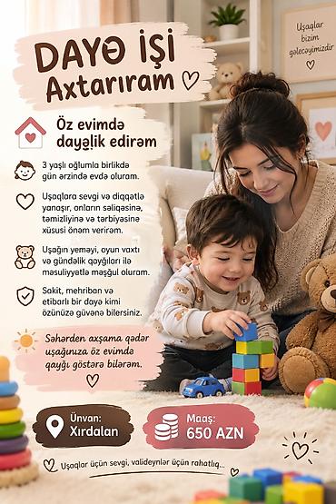 coban iti adları: EVLİYƏM!​✨ Öz Evimdə Etibarlı və Səmimi Dayə Xidməti! ✨ ​Gözünüzün — 1