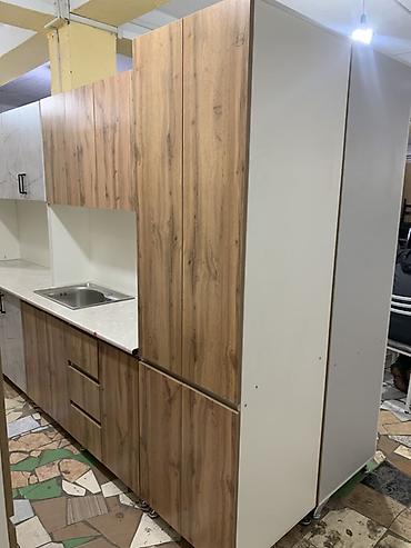 silver kitchen: Кухонный гарнитур, Новый, цвет - Белый, ДСП, Бесплатная доставка — 4