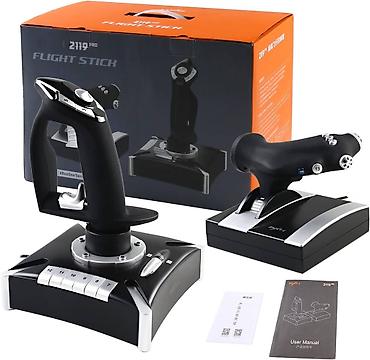 гоночный: PXN-2119 PRO Проводной вибрационный джойстик Flight Rocker Игровой — 4