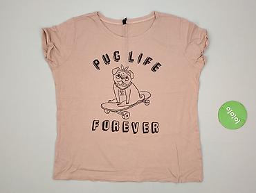 bluza z mopsem: Sinsay, T-shirt damski, rozmiar XL — 2