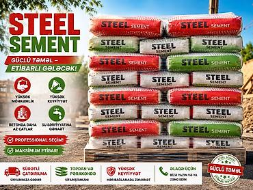 top şəkilləri: STEEL SEMENT – Güclü təməl, etibarlı gələcək! Məhsul: Portland sement — 2