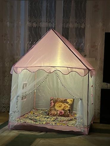 Палатки и домики: Детская игровая палатка‑домик - Форма: шатёр/домик 🎪🎪🎪 есть 🩵💛🩷цвете — 5