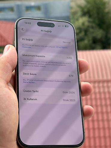ayfon kreditle: IPhone 16 Pro, 256 GB, Desert Titanium, Zəmanət — 9