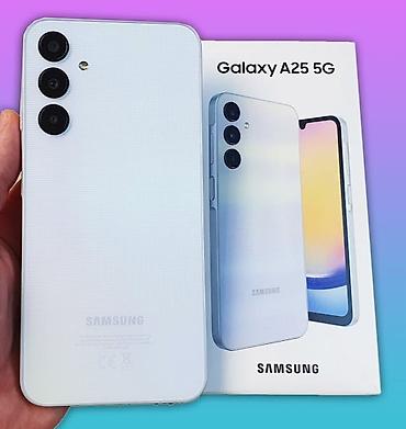 samsung s 10 plus qiymeti: Samsung Galaxy A25, 256 GB, rəng - Ağ, Sənədlərlə — 1
