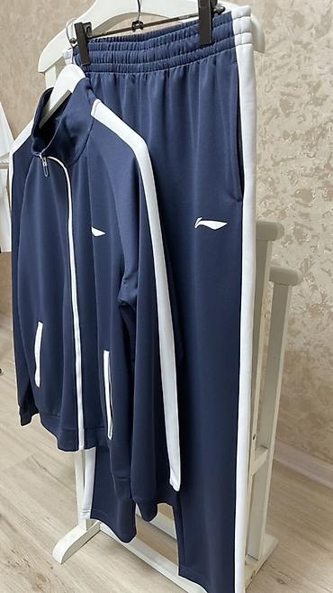 вещи из наруто: Мужской спортивный костюм, M, L, Li-Ning, Новый, цвет - Синий — 4