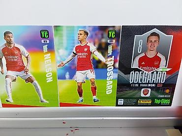 baki qusar: Arsenal trio Nelson, Trossard, və Ødegaard Holo Giant Futbol Kartlar — 2