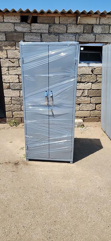 Ofis dolabları: Metall şkaf – 2 qapılı, açarlı - Material: polad (toz boya ilə — 8