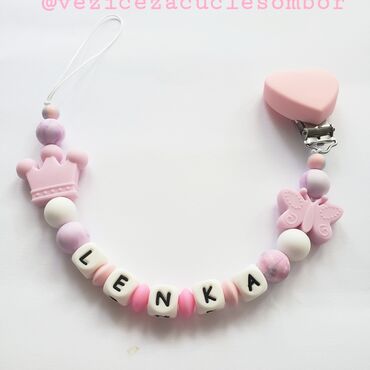 Ostale dečije stvari: Silikonski lancic za dudu ili glodalicu sa imenom po vasoj zelji na lalafo.rs — 19 Ostale dečije stvari: Silikonski lancic za dudu ili glodalicu sa imenom po vasoj zelji — 19