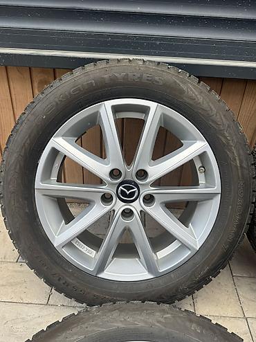 диски mazda: Колеса в сборе 225 / 55 / R 17, Всесезонная, Б/у, Комплект, Легковые, Литые, отверстий - 5 — 5