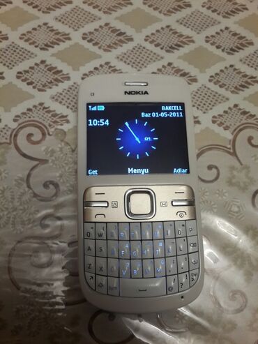 nokia 5310 купить: Nokia C3, rəng - Ağ, Düyməli