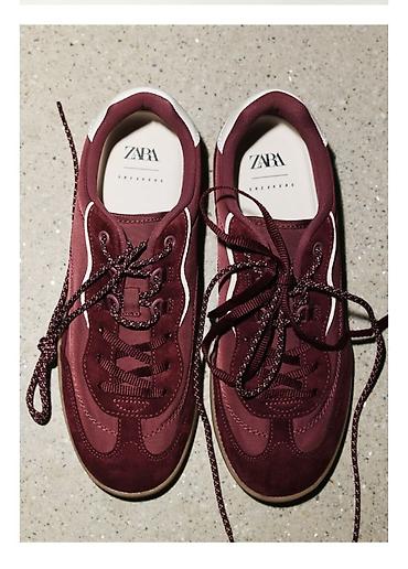 джинсовая одежда: Кроссовки, 36, 37, 38, Zara, Новый, цвет - Коричневый, Самовывоз — 3