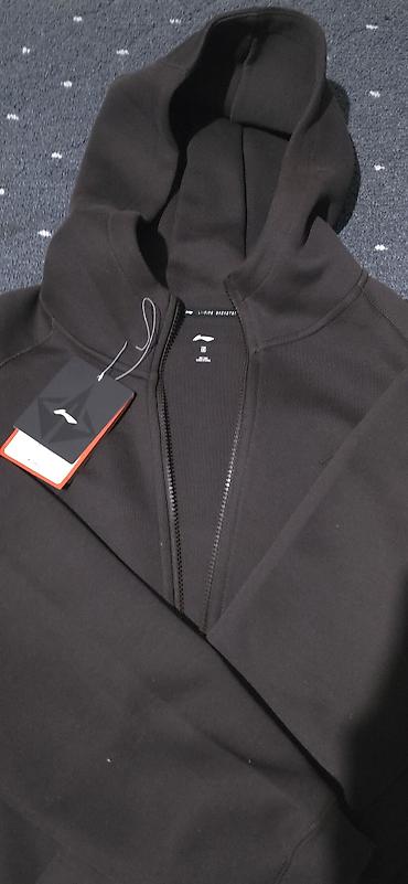 спортивный вещи: Мужская толстовка, M, Lining, Новый, цвет - Коричневый, Самовывоз — 3