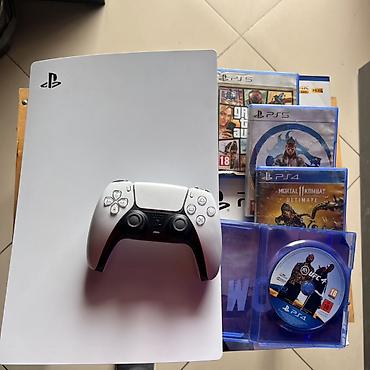 PS5 (Sony PlayStation 5): Европейский регион почти новая пользовались мало не греется не лагает — 3