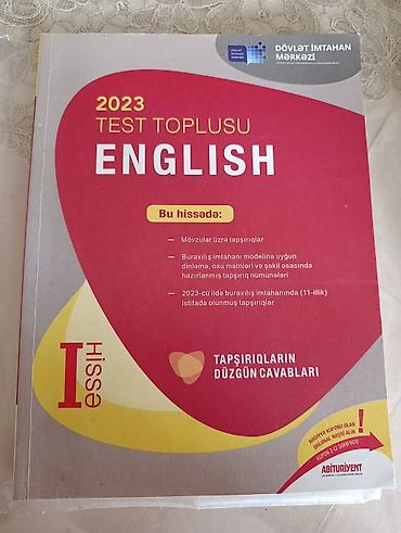 Testlər: İngilis dili Testlər 11-ci sinif, DİM, 1-ci hissə, 2023 il — 1