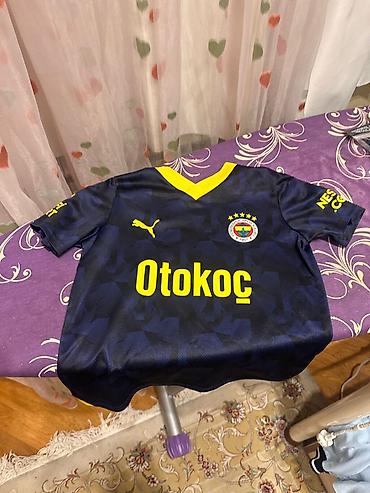 fenerbahce: Fenerbahçe uşaq futbol forması - Rəng: tünd lacivərt (geometrik — 1