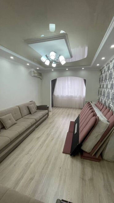 квартиры бишкек долгосрочная: 2 комнаты, 68 м², 106 серия улучшенная, 8 этаж, Евроремонт