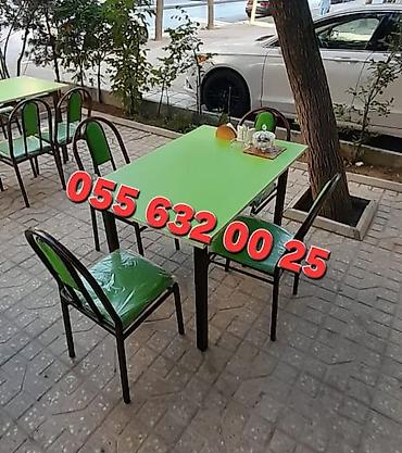 Restoran mebeli: Stol stul dəstənin sexden birbaşa satiş var.modellər coxdur Hər ölçüdə — 5