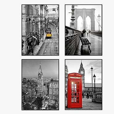 Картины: Картины в рамках/ассортимент: композиции из 2х/3х/4х, а также — 5