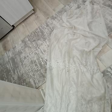 Декоративные цветы: Тюль в молочном цвете Размер :высота 2.75 ширина 6 м - Материал — 7