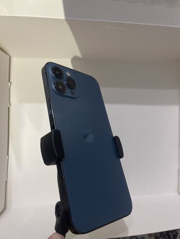 Apple iPhone: IPhone 12 Pro Max, Б/у, 256 ГБ, Blue Titanium, Защитное стекло, Чехол, 79 %