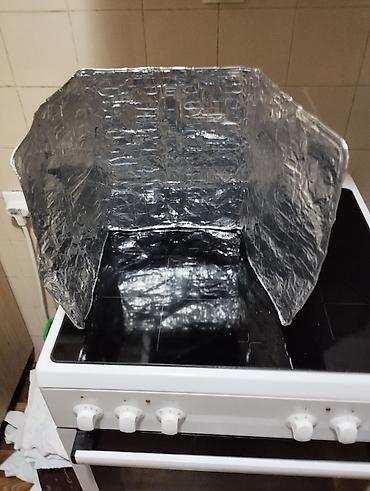 kalorifera: Preklopni aluminijumski štitnik za šporet 2 komada - Sklopivi paravan — 1